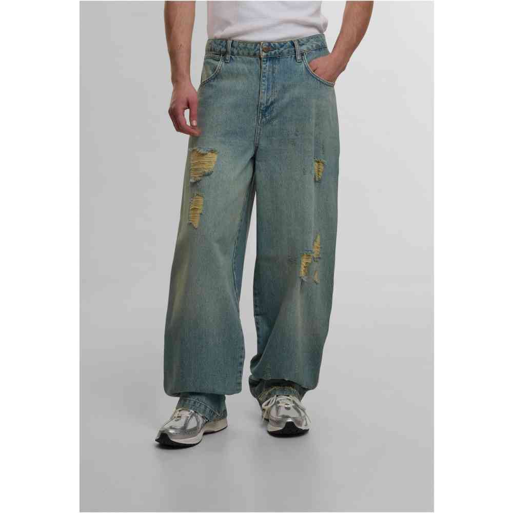 DEF - Loose Fit Jeans Hose - Blau